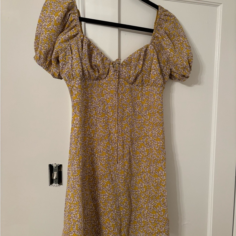 Floral Yellow Dress